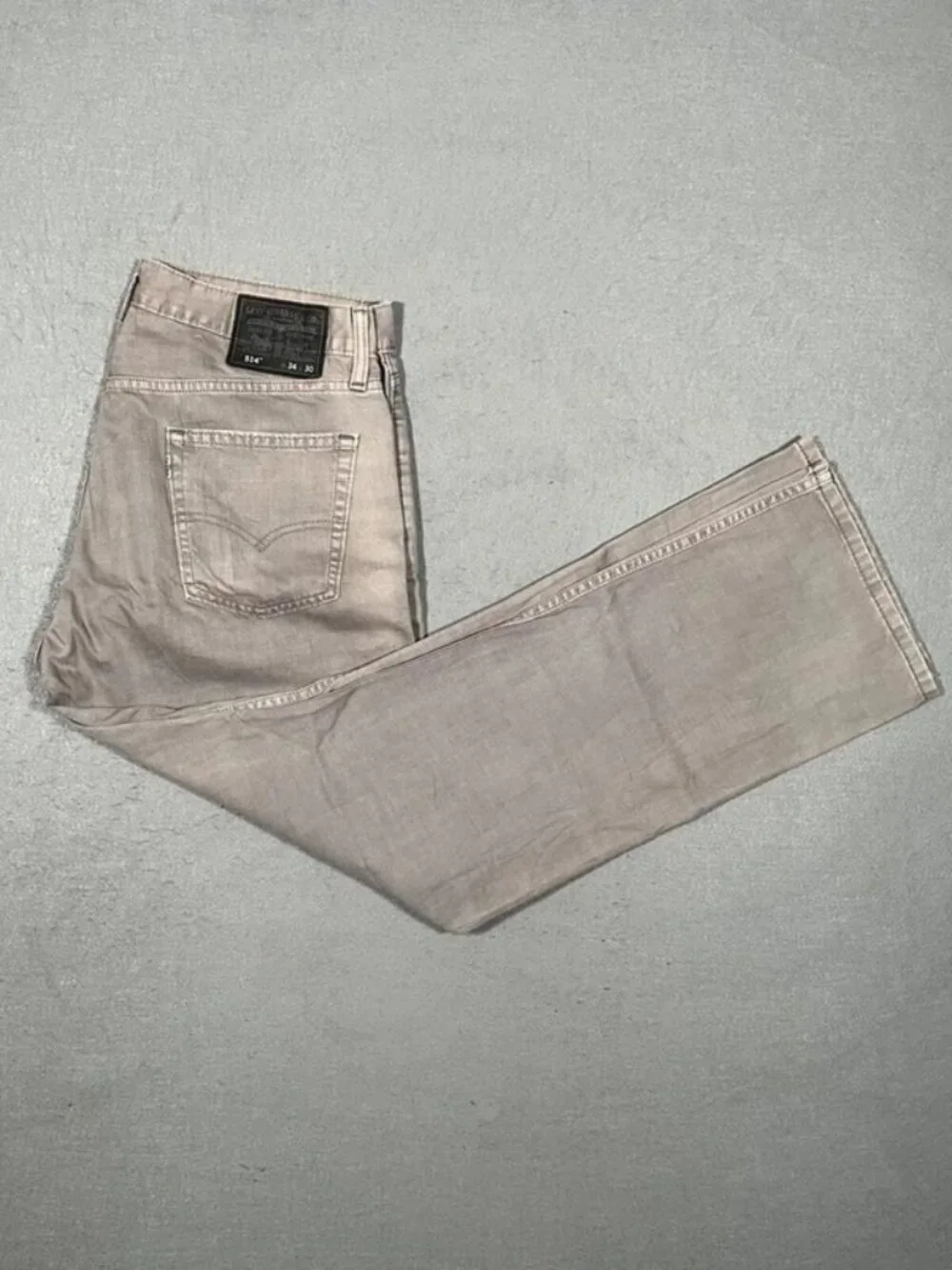 Levi’s 514 Grey Denim Jeans Vintage Straight Mens W34 I30